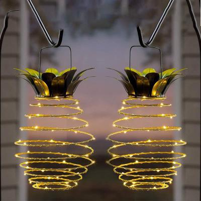 China Outdoor Solar Light Pineapple Solar Lights, Waterproof Hanging Solar Lantern, Dusk to Dawn Sensor Solar Lights for Yard Garden Driveway Hog for sale