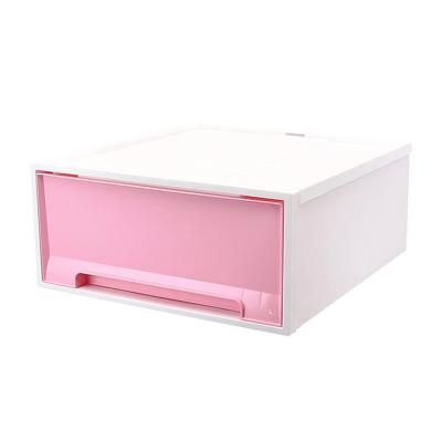 China New Sustainable Single Layer Plastic Drawer Storage Cabinet Storage Closet Inside Clothes Storage Box for sale