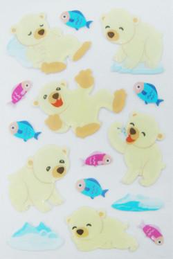 China Lovely Custom Puffy Stickers 3D Dimensional For Children for sale