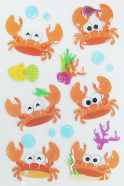 China Lovely Custom Puffy Stickers 3D Dimensional For Children for sale