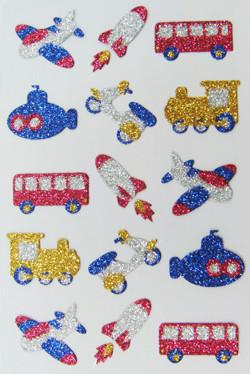 China Vehicles Glitter Stickers Decorative Japan Style for sale