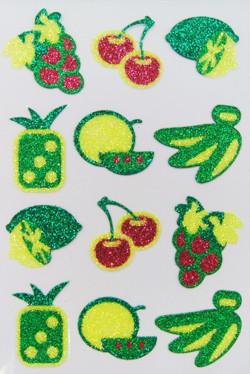 China Fancy Glitter Stickers PVC Shinning For Bags , 80mm x 120mm for sale