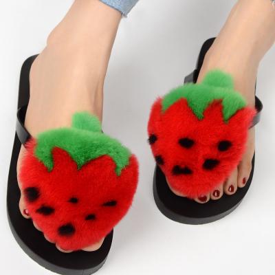 China Wholesale High Quality Slippers Fashion Trend Fur Pompom Cute Fashion Slippers for sale