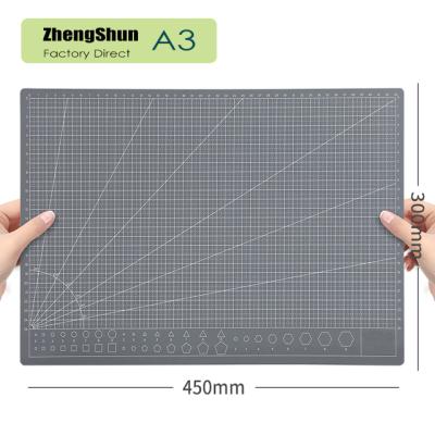 China PVC A3 Rotating Art Pottery Tool Modeling 45X30cm Cutting Mat Non-Slip Diy Craft Sewing Mat Office School Cutting Mat for sale