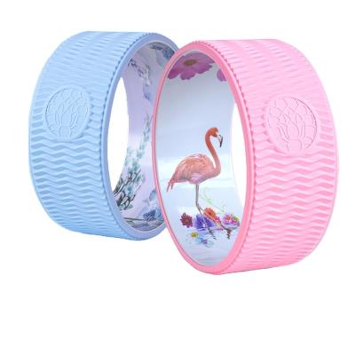 China Colorful Yoga Wheel Hot Sale Wholesale Eco Yoga Prop Wheel For Gym Fitness for sale