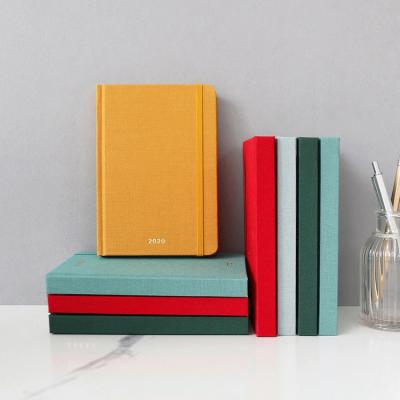 China Factory Customized Cloth Hardcover Notebook Classmate A6 Weekly Monthly Diary Agenda for sale