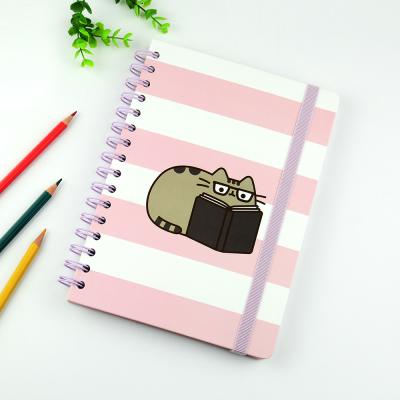 China Custom Hardcase Notebook Logo FSC Certificated Hardcover Spiral Weekly Agenda Planner Monthly Notebook for sale