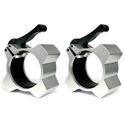 China steel & Latest Iron Quick Release Aluminum Pair Of Locking Barbell Collar for sale