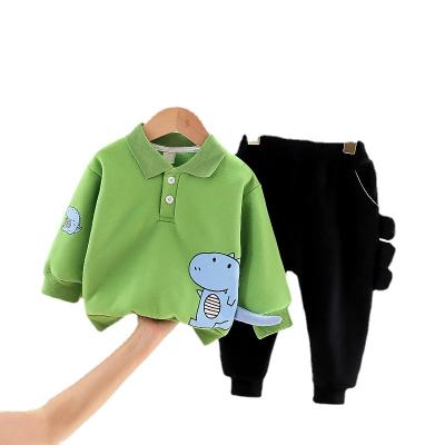 China New Autumn and Winter Casual Korean Two-Piece Set Children Wear Boys Dress Sets for sale