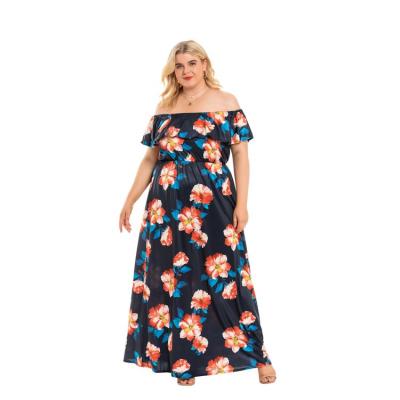 China 2021 Breathable New Bohemian Copy Plus Size Women's Casual Summer Long Dress for sale