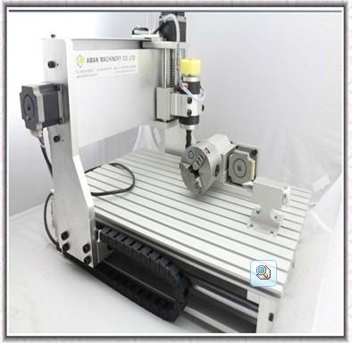 China AMAN 3040 mini cnc engraving machine with rotation axis for sale