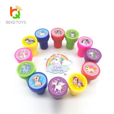 China 2020 Hot Selling Amazon Toys Children's Toy Small Unicorn Stamp Unicorn Toys Gifts for sale