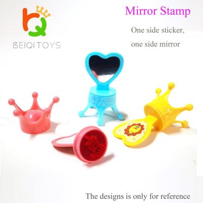 China One Side Is 2022 Mirror Toy For Children Plastic Mirror Stamp Top Selling Child Toy for sale