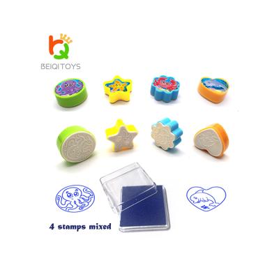 China 1 stamp+in ink pad=1 bag China new product Toy Paint Polymer Liquid for Self-inking stamps for sale