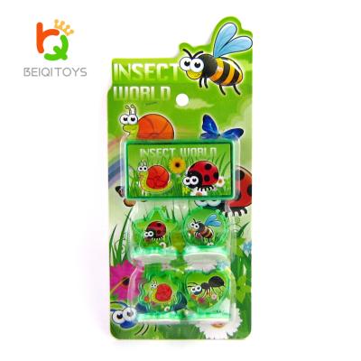 China Children's Toy Stamps for Kids Best Sell Rubber Stamp with Plastic Ink Pad Insect Theme Fun Stamps Set for sale