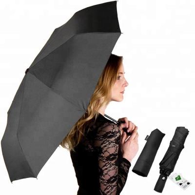 China Modern Foldable Reverse Automatic Open End Inverted 3 Fold Umbrella From China Manufacturer for sale