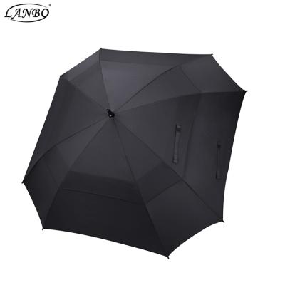 China Fashionable High Quality Custom With Logo Printing Golf Umbrella Promotion Low Box Automatic Golf Umbrella Along for sale