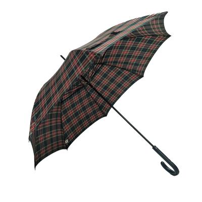 China Plaid Novelty Windproof And Rainproof Umbrella Customize Upright Umbrella for sale