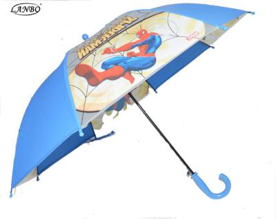 China Strong Rod Umbrella Kids Upright Umbrella with Whistle and All Cartoons Pictures for sale