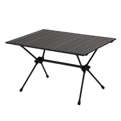 China Portable Outdoor camping table Portable folding aluminum  adjustable high and low camping barbecue picnic park courtya tablerd for sale