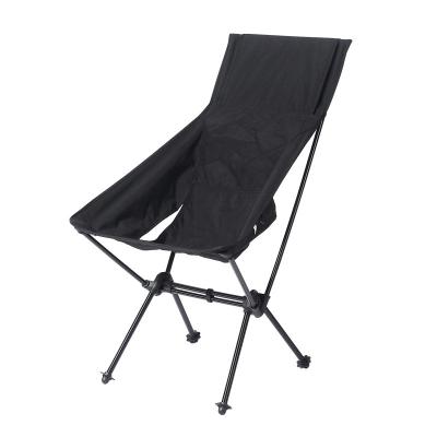 China Easy-carrying design  Factory wholesale high back ultra light portable outdoor folding moon chair fishing camping chair with bag for sale