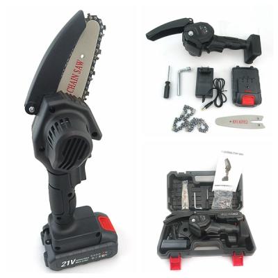 China SMQ100203 Cordless Electric Mini Chainsaw 4 Inch Mini Chain Saw For Branches for sale