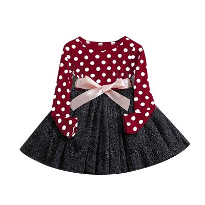 China 2021 Summer Breathable Girls Dresses Long Sleeve Stitch Cute Party Princess Dress Little Baby Dress for sale