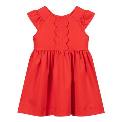 China Breathable Wholesale Baby Dresses Summer Girls Dresses Boutique Cotton Dress for sale