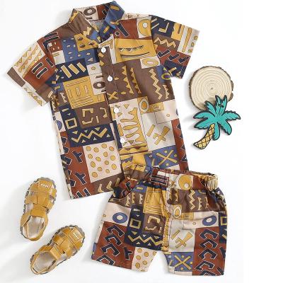 China Summer Casual Kids Wear High Quality Cotton Casual Baby Boy's Clothing Sets for sale