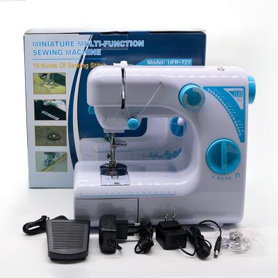 China Domestic Portable Sewing Machine Lock Stitch UFR-727 Flat-Bed Adjustable Stitch Length for sale