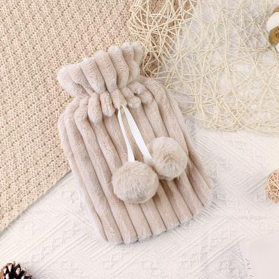 China Durable/Eco-Friendly Hot Water Bottle With Soft Plush Fur 2.0l Large Hot Water Bag For Pain Relief, Neck, Shoulder Pain And Hand Feet Warmer for sale