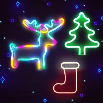 China LANDSCAPE Neon Sign Room Decor Christmas For Teen Girls LED Signs Art Bar Party Wedding Game Decorative Light Up Sign Gift Xmas Tree for sale