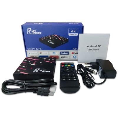 China USB2.0 STB Voice Control Android10.0 TV Box R98 MAX Rockchip RK3318 4+32GB Full hd 4K Set Top Box for sale