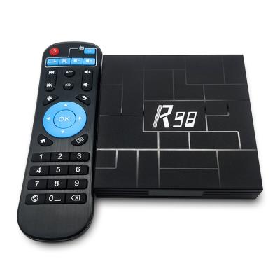 China USB3.0 R98 Rockchip RK3318 4GB RAM 32GB ROM Cool Set Top Box Shell Support 4k hd android10.0 TV Box for sale