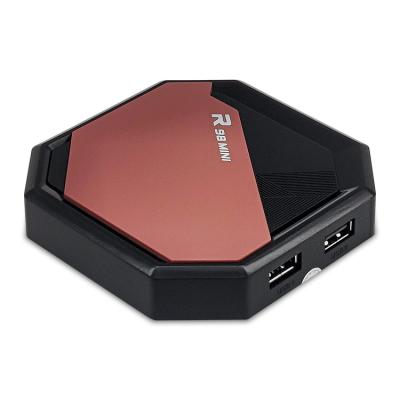 China USB3.0 top selling Double-layer shell design 4GB RAM 32GB ROM Android MINI support 4k wifi2.4g/5g R98 hd tv box 10.0 for sale