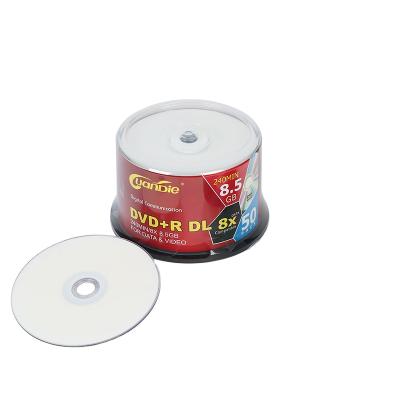 China Double Layer White Inkjet White DVD+R Double Layer DVD DL 8.5GB Printable Movies Recordable for sale