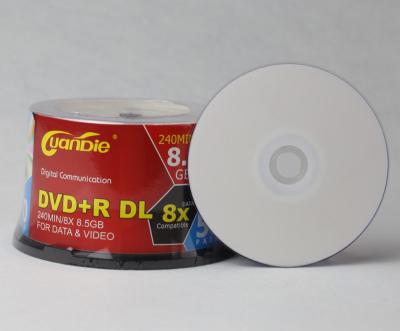 China Double Layer Cheap Price Large Capacity Blank Dvd 8.5GB Printable DVD+R DL 8.5GB 1-8X for sale