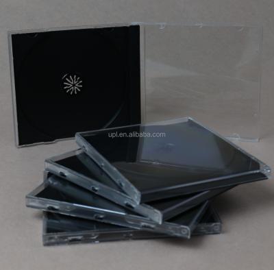 China Single CD tray/CD box 10.4mm jewel CD case with black tray for 1CD for sale