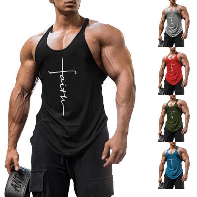 China Custom Logo Workout Fitness Bodybuilding Gym Workout Gym Workout Fitness Bodybuilding Gym Tank Top for sale