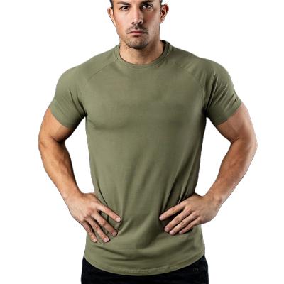 China New Fashion Simple Men's Gym Clothing Sports Casual T-shirts QUICK DRY T-shirt Summer Tees Cotton Short Sleeve T Shirt Men Fitness for sale