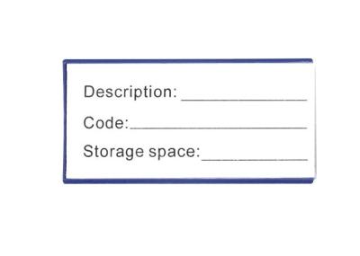 中国 倉庫 5X10cm で使用される機能シンプルな設計のプラスチック ケースの磁気ラベルさし 31044 販売のため