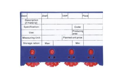 China OEM Plastic Case And Magnetic Back Magnetic Label Holder Used In Warehouse 40X100mm 31046 for sale