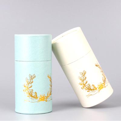 China Hot Selling Biodegradable Recycled Cardboard Cosmetics Tubes Packaging Essential Oil Bottle Paper Tube for sale