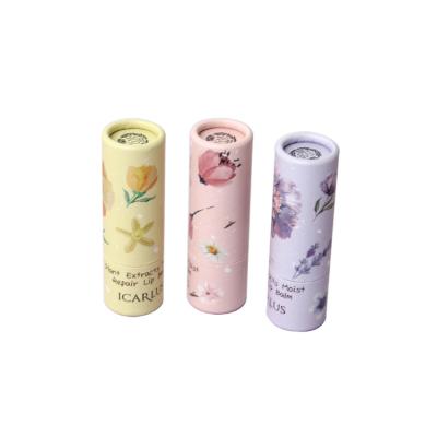 China Hot Selling Biodegradable Biodegradable Cardboard Packaging Laminated Lift Up Tube Lip Balm Paper Tubes for sale