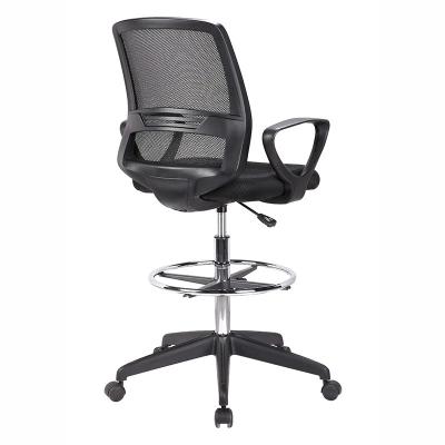 China (Height)Adjustable Office Furniture Swivel Ergonomic Computer Desk Mesh Drafting Chair for sale