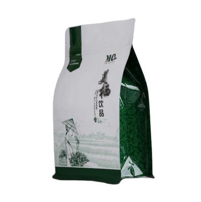 China Custom Printed Barrier Food Packaging Compost Bag Stand Up Pouch For Coffee Tea Bag Biodegradable for sale