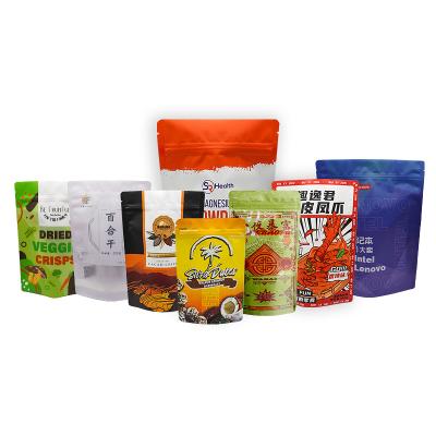 China Recyclable Custom Logo Print Matte Smell Proof Packaging Zip Lock Mylar Plastic Packaging Bags for sale