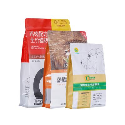 China Wholesale Recyclable Aluminum Foil Ziplock Laminate Waterproof Plastic Package Pouch Dog Pedigree Pet Food Packaging Bag for sale