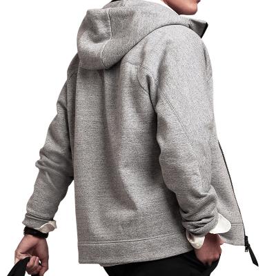 China OEM high quality unisex hooded winter hoodies anti-pilling organic cotton sweatshirt blended thick oversized full zipper frank hoodies for sale