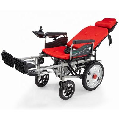 China aluminum alloy/aluminum/iron flodreble electric wheelchair new model with high quality for sale